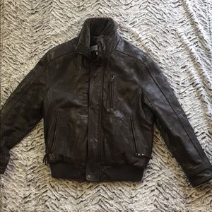 Dark brown Men’s leather jacket